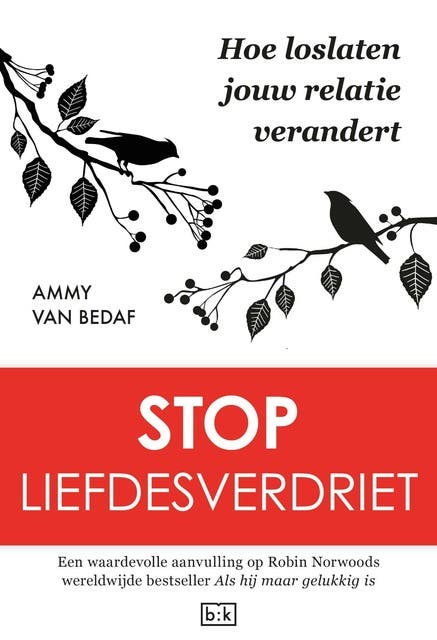 Stop liefdesverdriet: hoe loslaten jouw relatie verandert – omslag van het luisterboek van Ammy van Bedaf