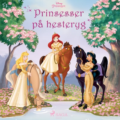 Prinsesser på hesteryg - Tre historier med Ariel, Tornerose og Jasmin – omslag til lydbogen af Disney