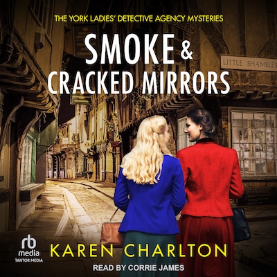Smoke & Cracked Mirrors – omslag til lydbogen af Karen Charlton