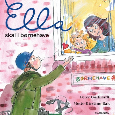 Ella skal i børnehave – omslag til lydbogen af Peter Gotthardt