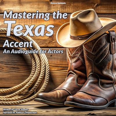 Mastering the Texas Accent – omslag til lydbogen af Oscar Stanley