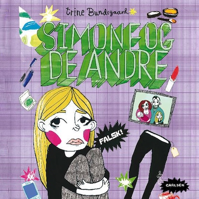 Simone og de andre – omslag til lydbogen af Trine Bundsgaard