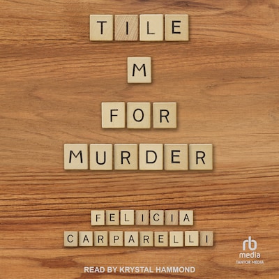Tile M for Murder – omslag til lydbogen af Felicia Carparelli