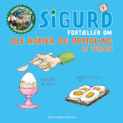 Sigurd fortæller om Ole Rømer og opmåling af verden – omslag til lydbogen af Sigurd Barrett
