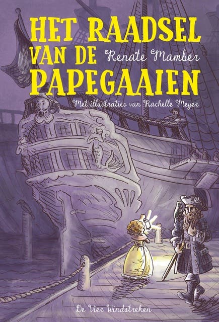 Het raadsel van de papegaaien – omslag van het luisterboek van Renate Mamber
