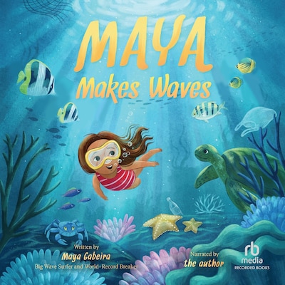 Maya Makes Waves – omslag til lydbogen af Maya Gabeira