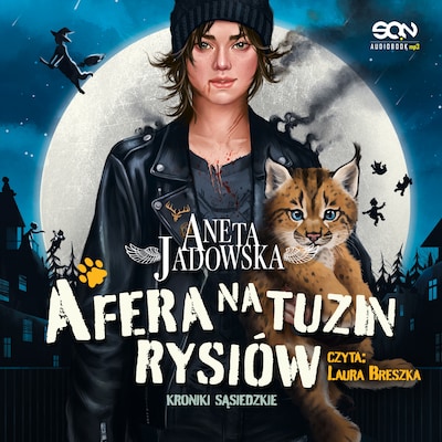 Afera na tuzin rysiów – okładka audiobooka, autor Aneta Jadowska