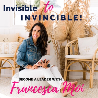 Invisible to Invincible – omslag van het luisterboek van Francesca Moi