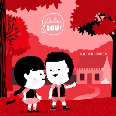 Hans en Grietje – omslag van het luisterboek van Loulou en Lou