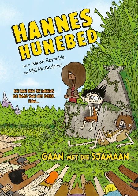 Gaan met die sjamaan – omslag van het luisterboek van Aaron Reynolds
