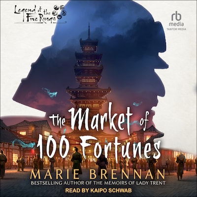 The Market of 100 Fortunes – omslag til lydbogen af Marie Brennan