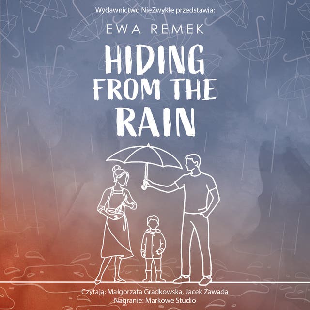 Hiding from the Rain – okładka audiobooka, autor Ewa Remek
