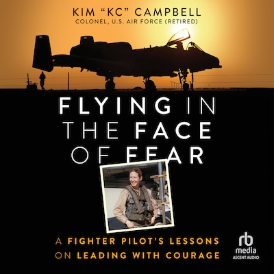 Flying in the Face of Fear – omslag til lydbogen af Kim Campbell