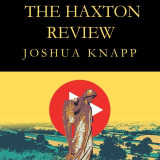 The Haxton Review – omslag till ljudboken av Joshua Knapp