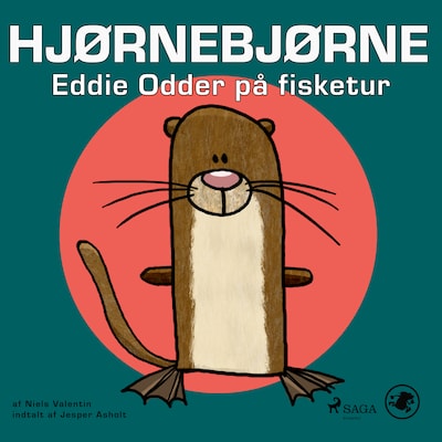 Hjørnebjørne 75 - Eddie Odder på fisketur – omslag til lydbogen af Niels Valentin