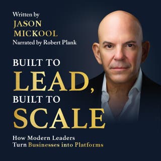 Built to Lead, Built to Scale: How Modern Leaders Turn Businesses into Platforms – omslag till ljudboken av Jason Mickool