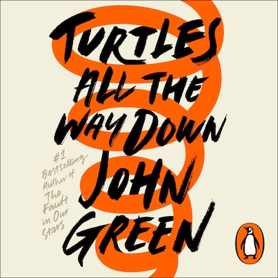 Turtles All the Way Down – omslag til lydbogen af John Green