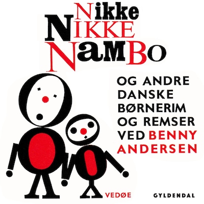 Nikke nikke nambo og andre danske børnerim og remser – omslag til lydbogen af Benny Andersen