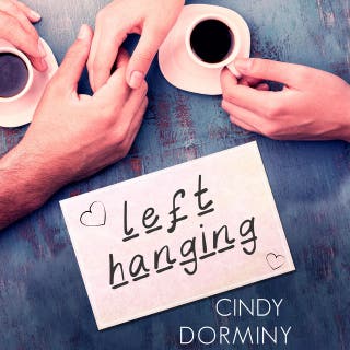 Left Hanging – omslag till ljudboken av Cindy Dorminy