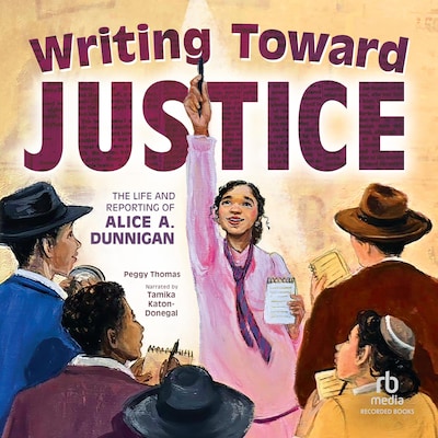 Writing Toward Justice – omslag til lydbogen af Peggy Thomas