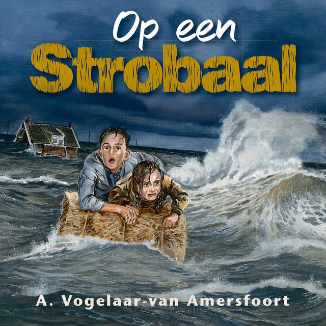 Op een strobaal – omslag van het luisterboek van A. Vogelaar-van Amersfoort