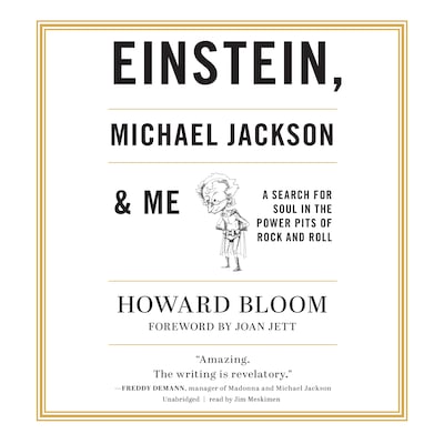 Einstein, Michael Jackson &amp; Me – omslag til lydbogen af Howard Bloom