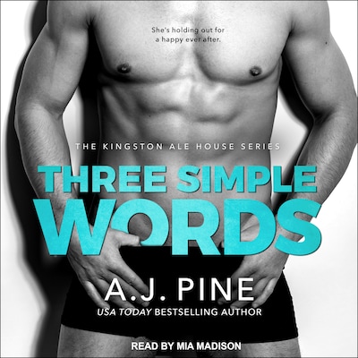 Three Simple Words – omslag til lydbogen af A.J. Pine