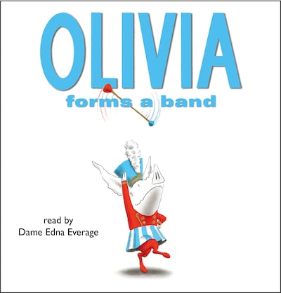 Olivia Forms a Band – omslag til lydbogen af Ian Falconer