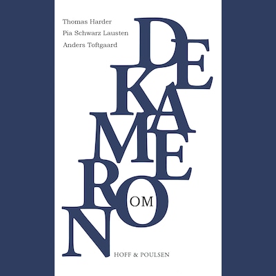 Om Dekameron – omslag til lydbogen af Thomas Harder, Anders Toftgaard, Pia Schwarz Lausten
