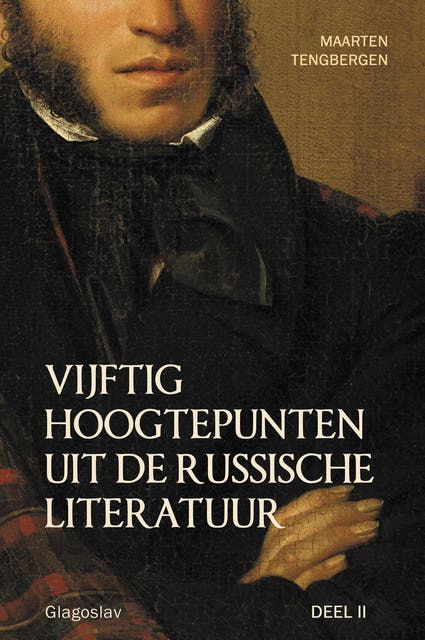 VIJFTIG HOOGTEPUNTEN UIT DE RUSSISCHE LITERATUUR - DEEL II: 20E EEUW: VAN TSJECHOV TOT VOJNOVITSJ – omslag van het luisterboek van Maarten Tengbergen