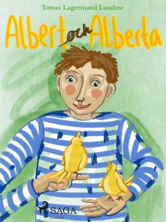 Albert och Alberta – omslag till ljudboken av Tomas Lagermand Lundme