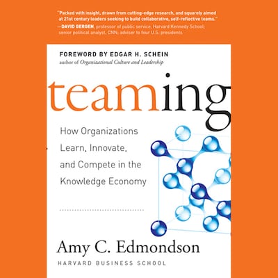 Teaming – omslag til lydbogen af Amy C. Edmondson