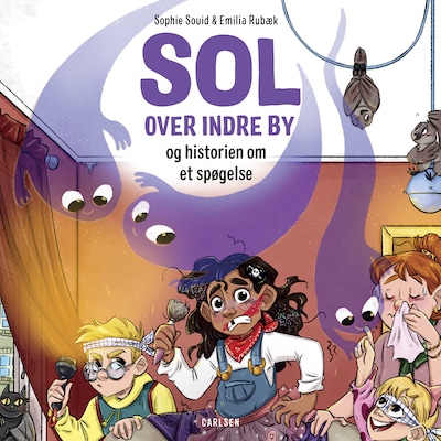 Sol over indre by og historien om et spøgelse – omslag til lydbogen af Sophie Souid