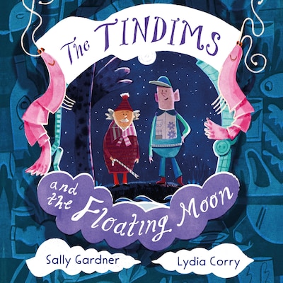 The Tindims and the Floating Moon – omslag til lydbogen af Sally Gardner