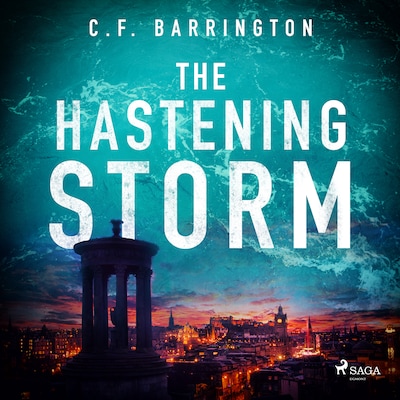 The Hastening Storm – omslag til lydbogen af C.F. Barrington