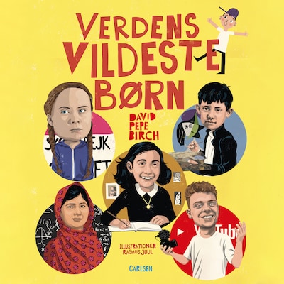 Verdens vildeste børn – omslag til lydbogen af David Pepe Birch