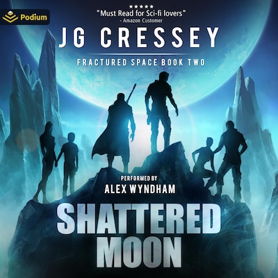 Shattered Moon – omslag til lydbogen af J.G. Cressey