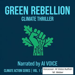 Green Rebellion: Climate Fiction About Activism, Resistance, and the Hope for a Better World – omslag till ljudboken av M. Weber