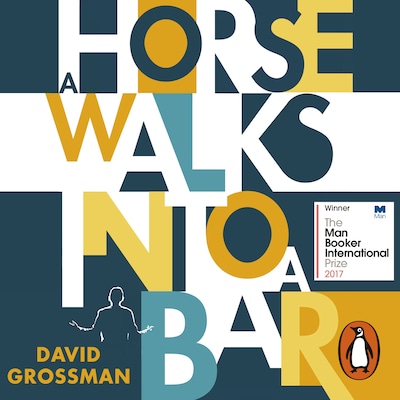 A Horse Walks into a Bar – omslag til lydbogen af David Grossman
