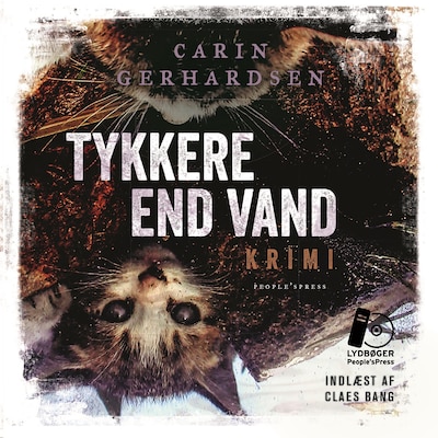 Tykkere End Vand – omslag til lydbogen af Carin Gerhardsen