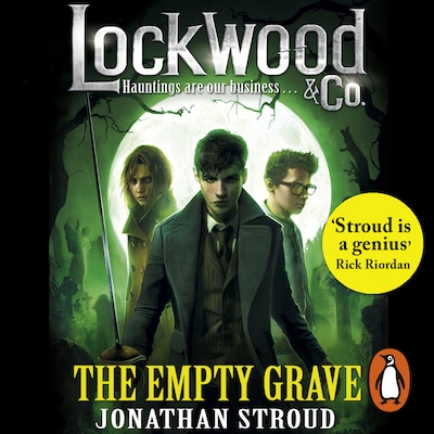 Lockwood & Co: The Empty Grave – omslag til lydbogen af Jonathan Stroud
