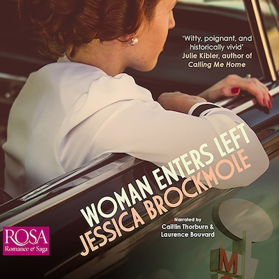 Woman Enters Left – omslag til lydbogen af Jessica Brockmole
