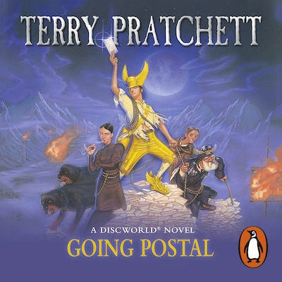 Going Postal – omslag til lydbogen af Terry Pratchett