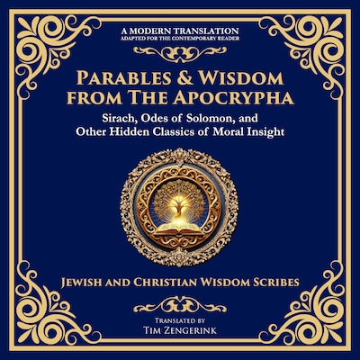 Parables & Wisdom From the Apocrypha – omslag til lydbogen af Tim Zengerink, Various Ancient Writers