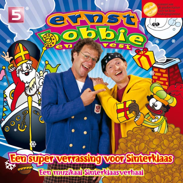 Een Super Verrassing voor Sinterklaas – omslag van het luisterboek van Erik van Trommel,Gert-Jan van den Ende