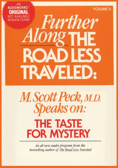 Further Along the Road Less Traveled: the Taste for Mystery – omslag van het luisterboek van M. Scott Peck