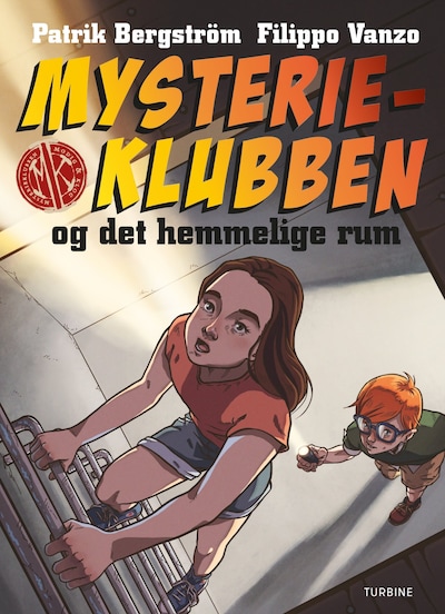 Mysterieklubben og det hemmelige rum – omslag til lydbogen af Patrik Bergström