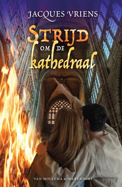 Strijd om de kathedraal – omslag van het luisterboek van Jacques Vriens