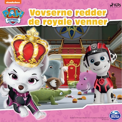 Paw Patrol: Vovserne redder de royale venner – omslag til lydbogen af PAW Patrol