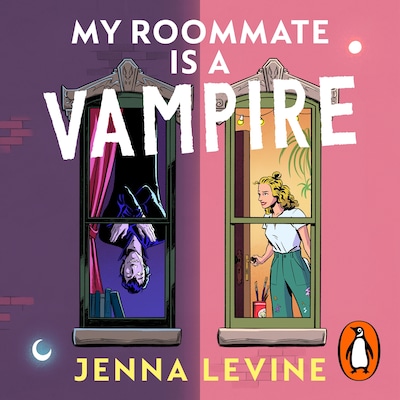 My Roommate is a Vampire – omslag til lydbogen af Jenna Levine